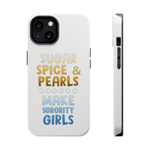 DistinctInk ToughCase for Apple iPhone, Compatible with MagSafe Charging - Sugar Spice & Pearls Make Sorority Girls