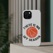 DistinctInk ToughCase for Apple iPhone, Compatible with MagSafe Charging - Basketball There is No Off Season