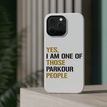 DistinctInk ToughCase for Apple iPhone, Compatible with MagSafe Charging - Yes I Am One of Those Parkour People