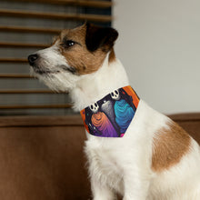 DistinctInk Adjustable Pet Banana Collar with The Paths We Choose Design for Halloween LGBTQ+ Pride
