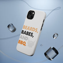 DistinctInk ToughCase for Apple iPhone, Compatible with MagSafe Charging - Beards, Babes And BBQ