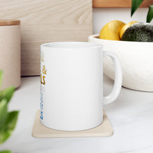 DistinctInk Glossy White Coffee / Tea Mug - Sugar Spice & Pearls Make Sorority Girls