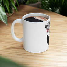 DistinctInk Glossy White Coffee / Tea Mug - Don't Always Need a Plan Just Balls & A Beard