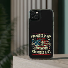DistinctInk Hybrid (Acrylic/TPU) Clear Slim Fit Case for Apple iPhone | Trump: Promises Made, Promises Kept - Conservative