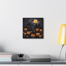 DistinctInk Canvas Wall Art with Spooky All Hallows' Eve for Halloween