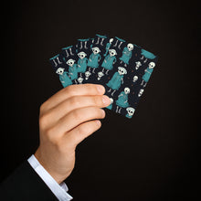 DistinctInk Playing / Poker Cards with Haunted Skeleton Crew Design for Halloween