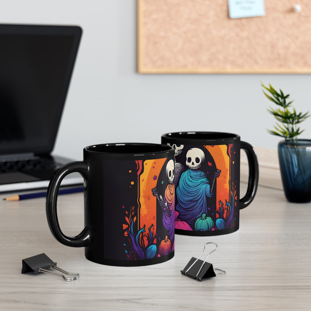 Black Coffee Mug - The Paths We Choose for Halloween LGBTQ+ Pride, view 9