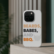 DistinctInk ToughCase for Apple iPhone, Compatible with MagSafe Charging - Beards, Babes And BBQ