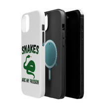 DistinctInk ToughCase for Apple iPhone, Compatible with MagSafe Charging - Snakes Are My Passion