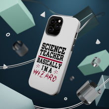 DistinctInk ToughCase for Apple iPhone, Compatible with MagSafe Charging - Science Teacher Basically I'm a Wizard