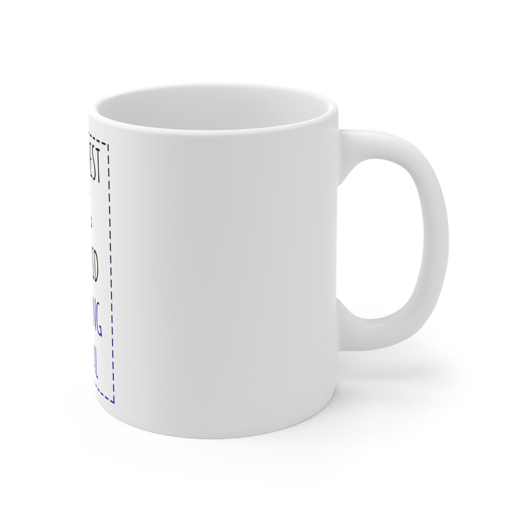 Glossy White Coffee / Tea Mug - The Hardest Thing I Ever Did Was Being Normal, view 3