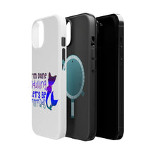 DistinctInk ToughCase for Apple iPhone, Compatible with MagSafe Charging - I'm Done Adulting Let's Be Mermaids