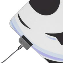 DistinctInk LED Gaming Mouse Pad with Ghost Skeleton Pumpkins Design for Halloween