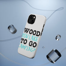 DistinctInk ToughCase for Apple iPhone, Compatible with MagSafe Charging - Wood You Lake to Go Camping