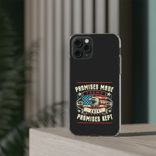 DistinctInk Hybrid (Acrylic/TPU) Clear Slim Fit Case for Apple iPhone | Trump: Promises Made, Promises Kept - Conservative