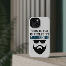 DistinctInk ToughCase for Apple iPhone, Compatible with MagSafe Charging - This Beard is Fueled by Moonshine