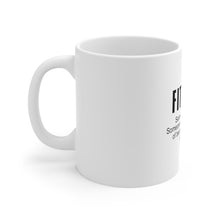 DistinctInk Glossy White Coffee / Tea Mug - Fit[ish] Definition Kind of Fit Likes Food