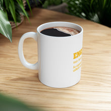 DistinctInk Glossy White Coffee / Tea Mug - Engineer Definition - Caffeine and Last Minute