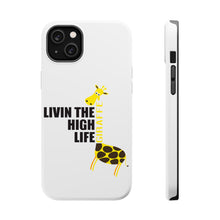 DistinctInk ToughCase for Apple iPhone, Compatible with MagSafe Charging - Livin the High Life - Giraffe