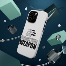 DistinctInk ToughCase for Apple iPhone, Compatible with MagSafe Charging - Choose Your Weapon - Chef Knives