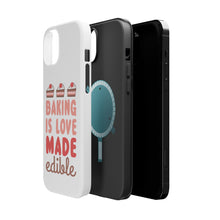 DistinctInk ToughCase for Apple iPhone, Compatible with MagSafe Charging - Baking is Love Made Edible