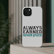 DistinctInk ToughCase for Apple iPhone, Compatible with MagSafe Charging - Always Earned Never Given