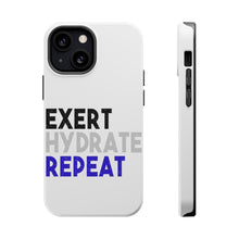 DistinctInk ToughCase for Apple iPhone, Compatible with MagSafe Charging - Exert Hydrate Repeat