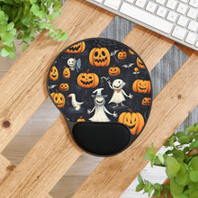 DistinctInk Mouse Pad with Wrist Rest  with The Halloween Spell Design for Halloween
