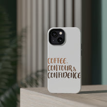 DistinctInk ToughCase for Apple iPhone, Compatible with MagSafe Charging - Coffee Contour & Confidence