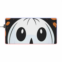 DistinctInk LED Gaming Mouse Pad with Ghost Skeleton Cartoon Pumpkin Design for Halloween