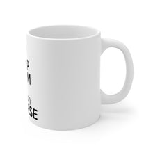 DistinctInk Glossy White Coffee / Tea Mug - Keep Calm I'm Almost a Nurse
