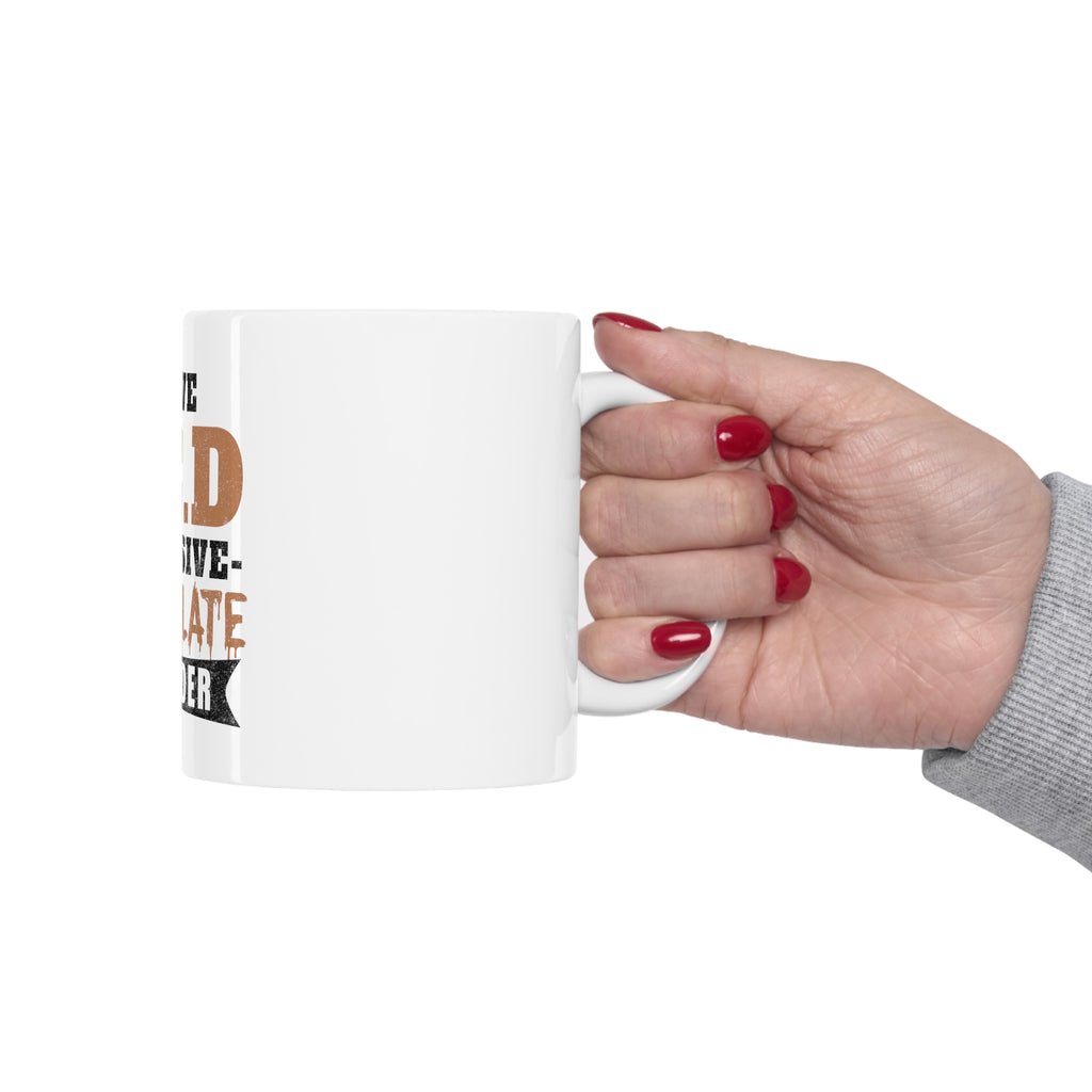 Glossy White Coffee / Tea Mug - OCD Obsessive Chocolate Disorder, view 12