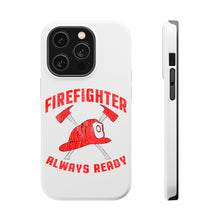 DistinctInk ToughCase for Apple iPhone, Compatible with MagSafe Charging - Firefighter - Always Ready