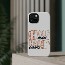 DistinctInk ToughCase for Apple iPhone, Compatible with MagSafe Charging - Half Man Half Giraffe