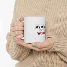 DistinctInk Glossy White Coffee / Tea Mug - My Warmup is Your Workout