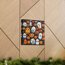 DistinctInk Canvas Wall Art with Spooky Halloween Night for Halloween