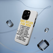 DistinctInk ToughCase for Apple iPhone, Compatible with MagSafe Charging - BBQ Rules for Men