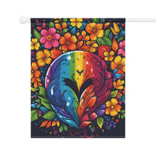 DistinctInk Garden & House Banner Flag with A World of Possibilities Design for LGBTQ+ Pride