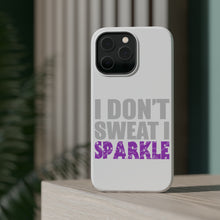 DistinctInk ToughCase for Apple iPhone, Compatible with MagSafe Charging - I Don't Sweat I Sparkle