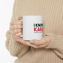 DistinctInk Glossy White Coffee / Tea Mug - I Know Karate and Only 2 Other Japanese Words