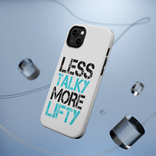 DistinctInk ToughCase for Apple iPhone, Compatible with MagSafe Charging - Less Talky More Lifty