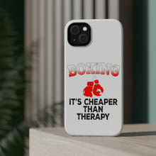 DistinctInk ToughCase for Apple iPhone, Compatible with MagSafe Charging - Boxing It's Cheaper Than Therapy