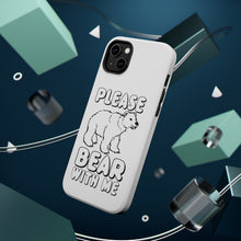 DistinctInk ToughCase for Apple iPhone, Compatible with MagSafe Charging - Please BEAR With Me