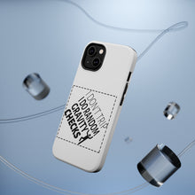 DistinctInk ToughCase for Apple iPhone, Compatible with MagSafe Charging - I Don't Trip I Do Random Gravity Checks