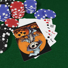 DistinctInk Playing / Poker Cards with Haunted Jack-O'-Skeleton Design for Halloween