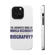 DistinctInk ToughCase for Apple iPhone, Compatible with MagSafe Charging - Guinness Book Of Records - My Biography
