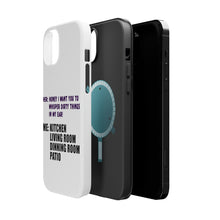 DistinctInk ToughCase for Apple iPhone, Compatible with MagSafe Charging - Whisper Dirty Things In My Ear Marriage