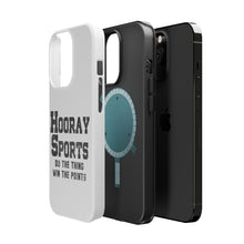 DistinctInk ToughCase for Apple iPhone, Compatible with MagSafe Charging - Hooray Sports Do The Thing Win The Points