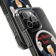 DistinctInk Clear Case for Apple iPhone, Compatible with MagSafe – Trump ‘You Missed, Loser’ Cartoon Design