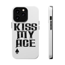 DistinctInk ToughCase for Apple iPhone, Compatible with MagSafe Charging - Kiss My ACE - Poker Blackjack Gambling